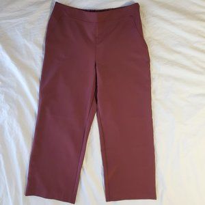 Women's wide leg pants maroon